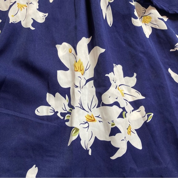 Oneyim off shoulder blue floral dress - Picture 12 of 13